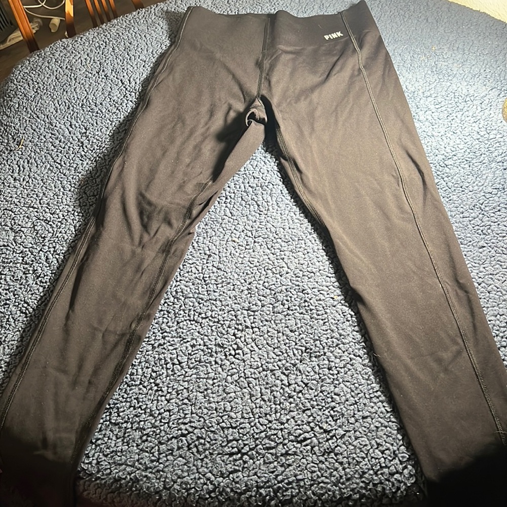 Pink compression V high waist